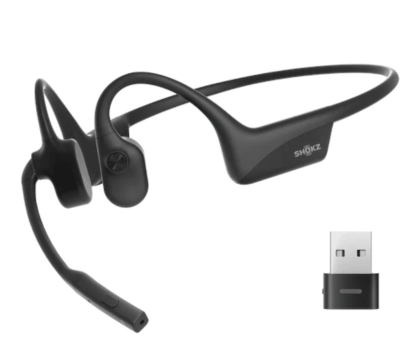 Słuchawka bezprzewodowa SHOKZ OpenComm2 UC ( USB-A) Black zestaw C110-AA-BK